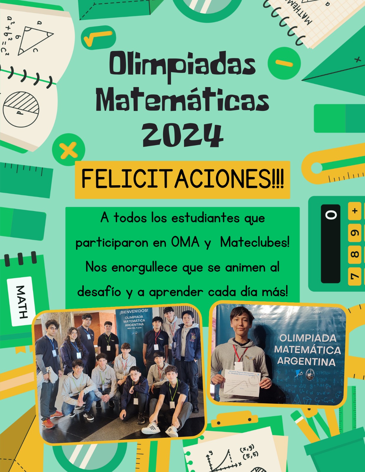 Nuestros estudiantes en la OMA