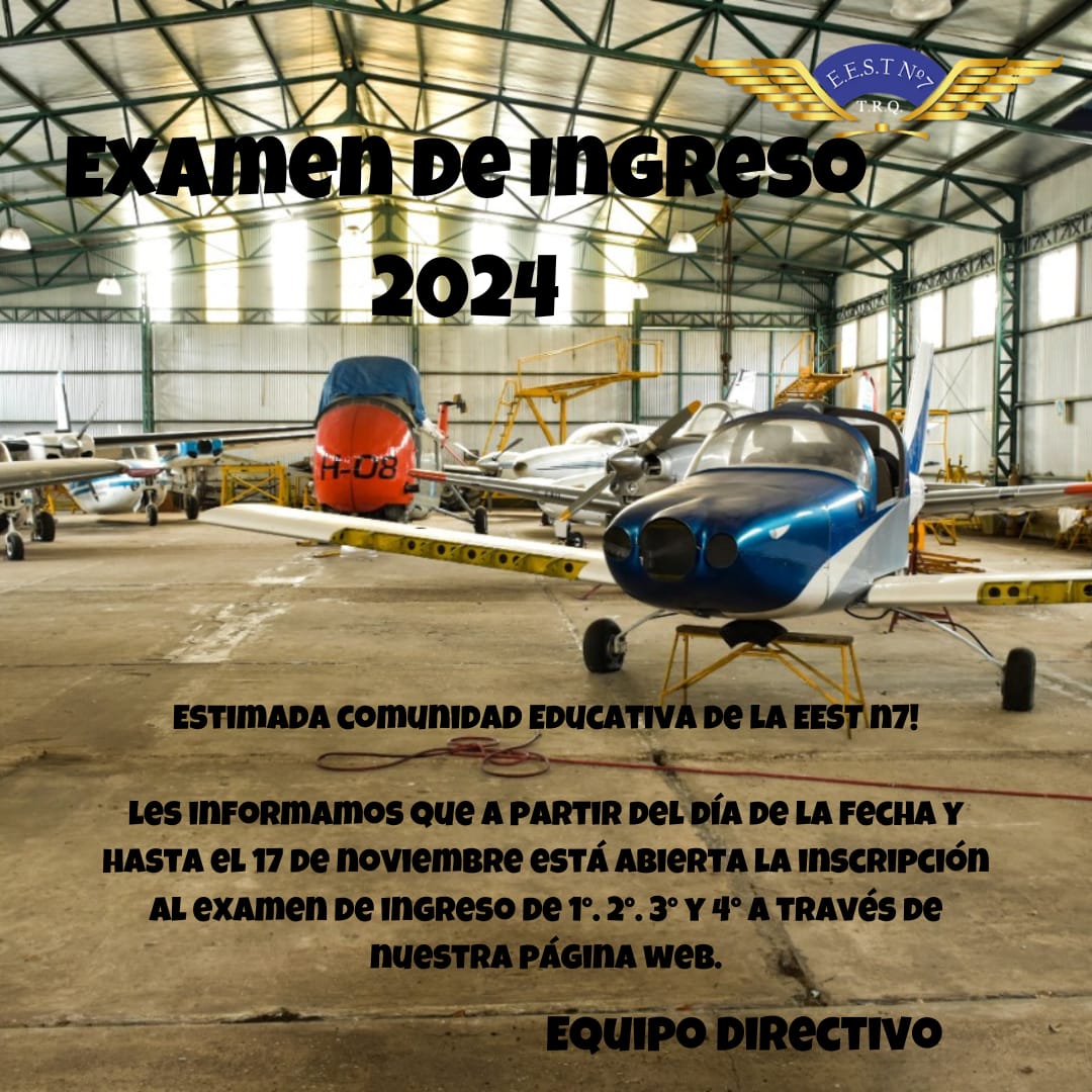 Exámen de ingreso 2024